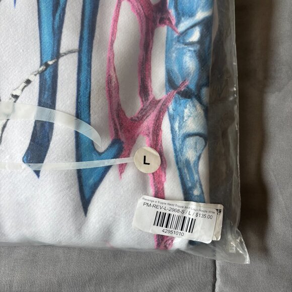 Revenge Trippie Arch Logo Hoodie White - Picture 4 of 4